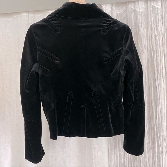 Vintage Paul Smith Black Velvet Double Breasted Blazer - Picture 3 of 12